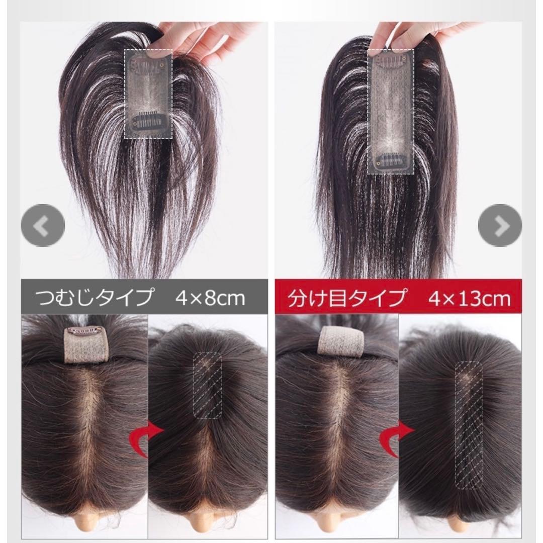 値下げ！私元気　部分ウィッグ　分け目タイプ　BK