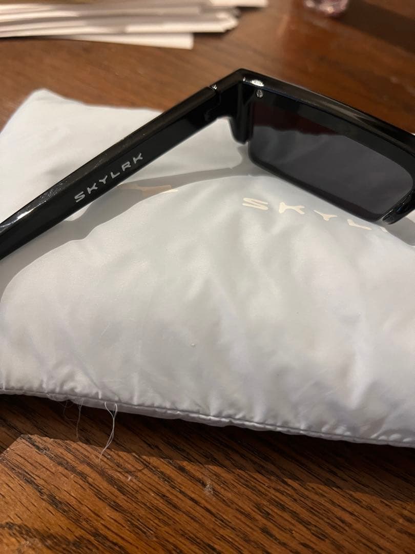 SKYLRK ブラックサングラス 専用ケース付き