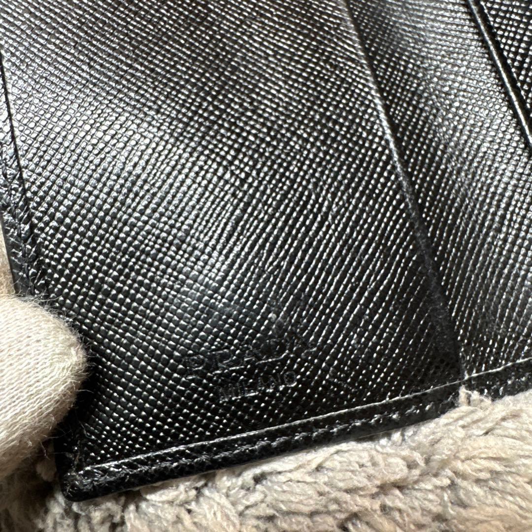 PRADA プラダ キーケース サフィアーノ ブラック ユニセックス