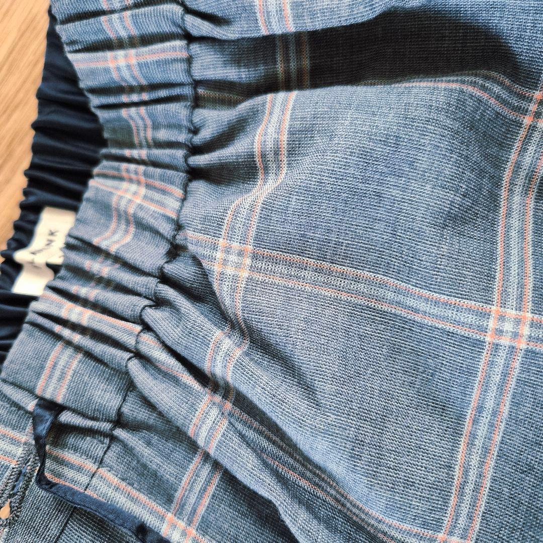 BLAMINK チェック イージー パンツ コート Drawer ブラミンク