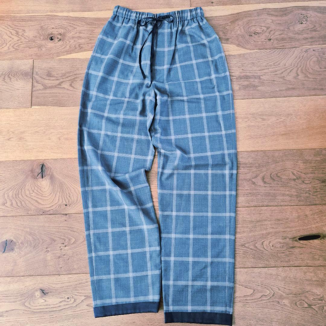 BLAMINK チェック イージー パンツ コート Drawer ブラミンク