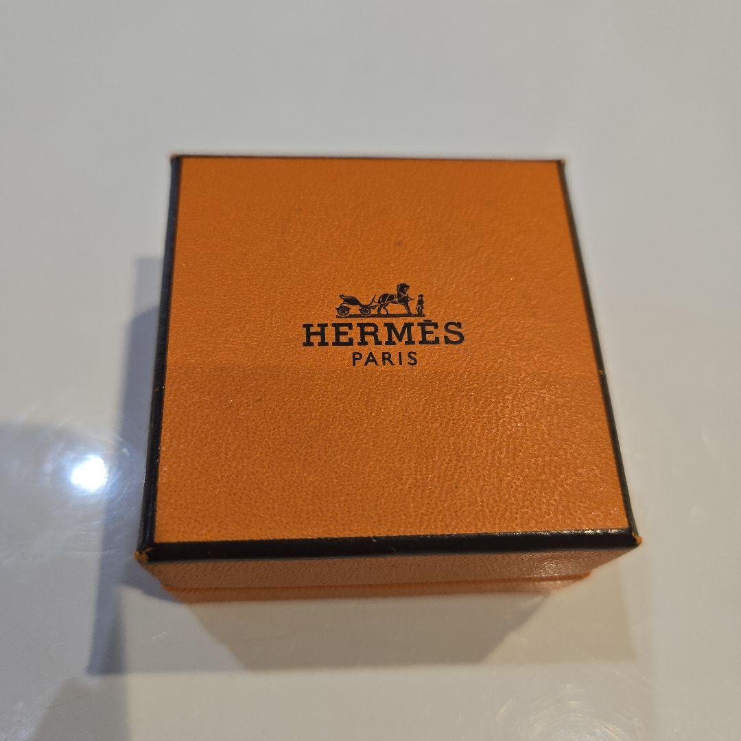 【セール】HERMES オレンジ H型 ピアス(片耳用)