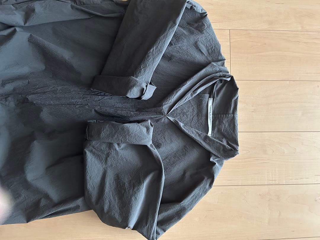 ALBUM DI FAMIGLITA グレー シャツワンピース