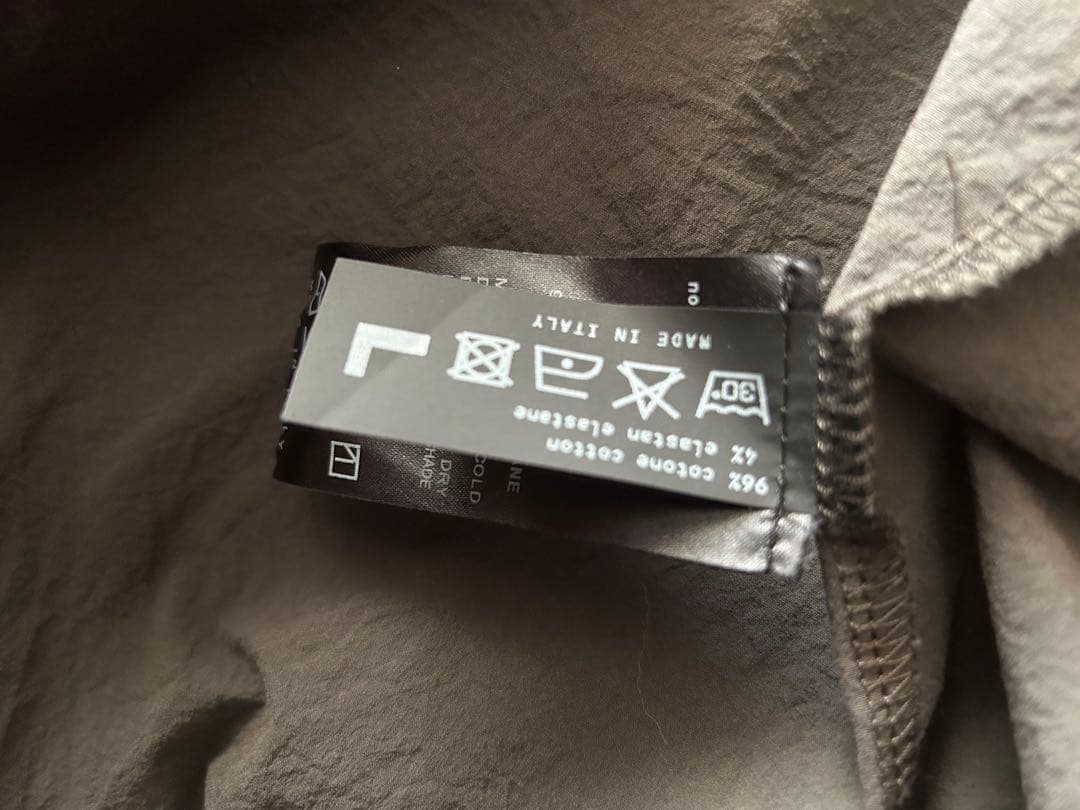 ALBUM DI FAMIGLITA グレー シャツワンピース