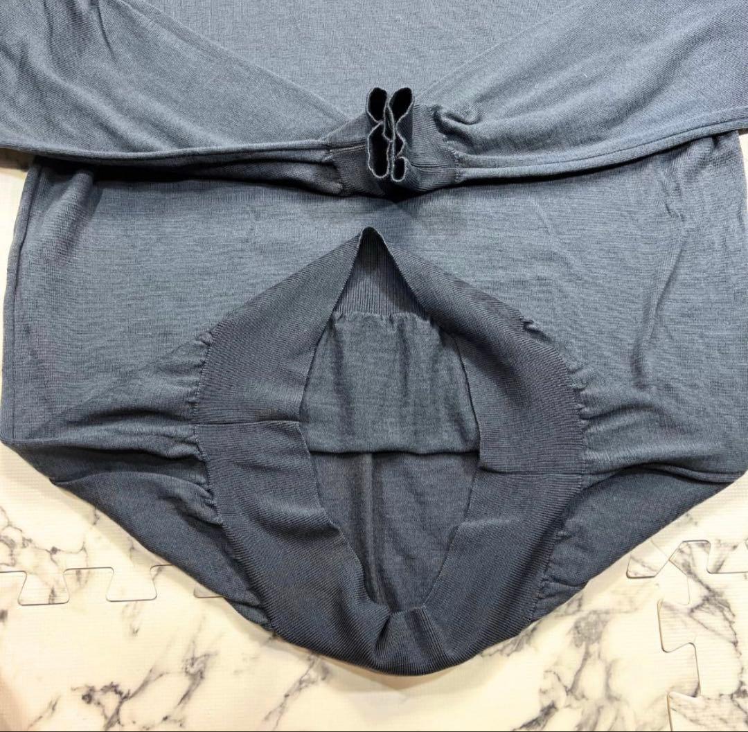 24G (M) John Smedley メリノウール100% グレー