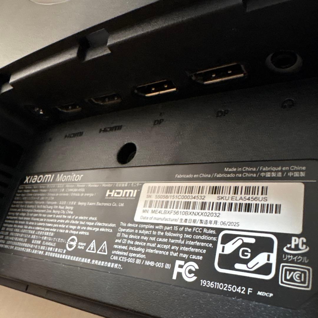 Xiaomi 34インチ湾曲モニター MI-ELK5