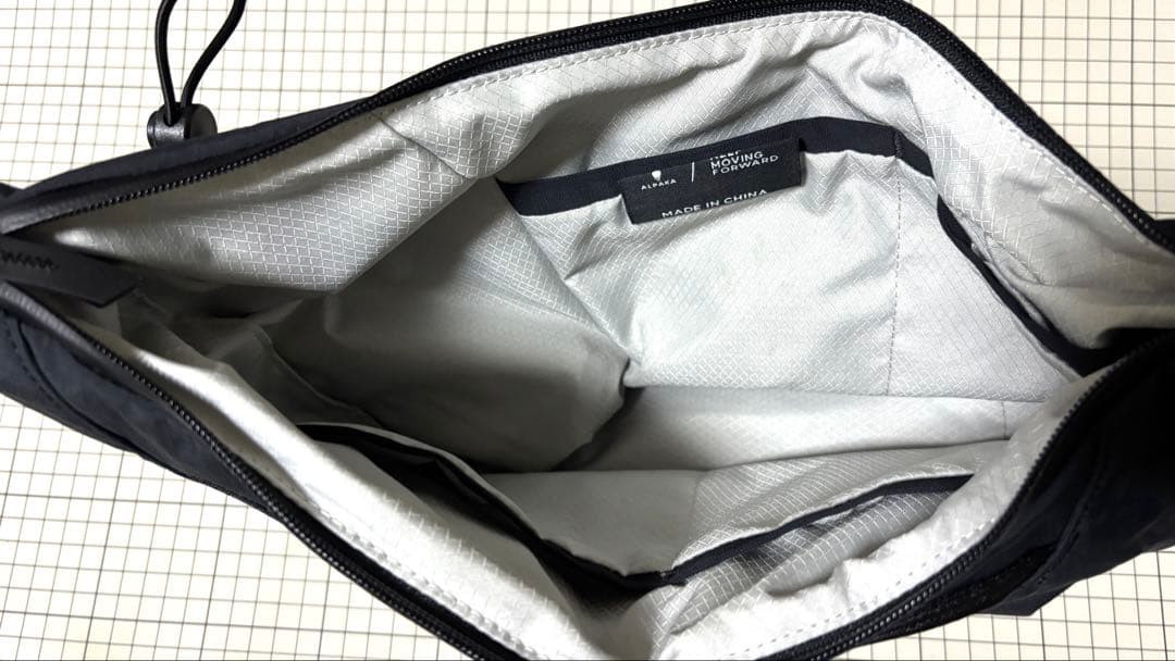 ALPAKA FLOW SATCHEL 4L ブラック　中古美品