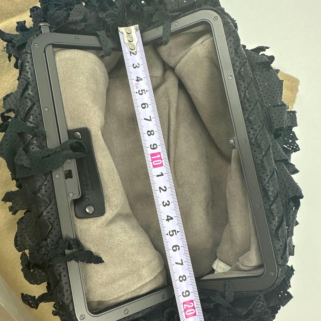 美品　使用感少　ボッテガヴェネタ　パンチング　イントレチャート　クラッチバッグ