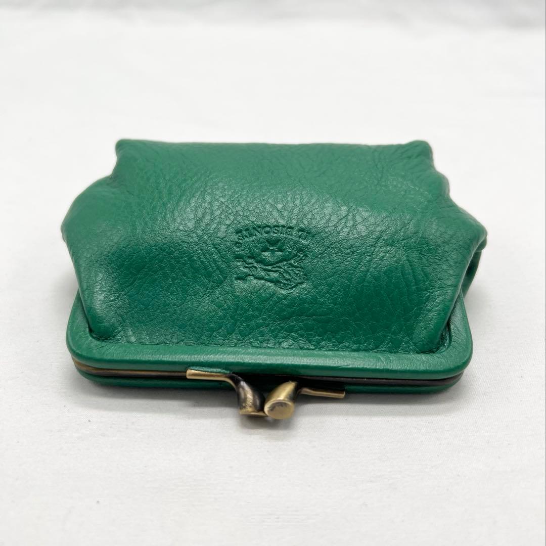 【新品未使用】イルビゾンテ がま口 ケース ☆エメラルド（グリーン）☆