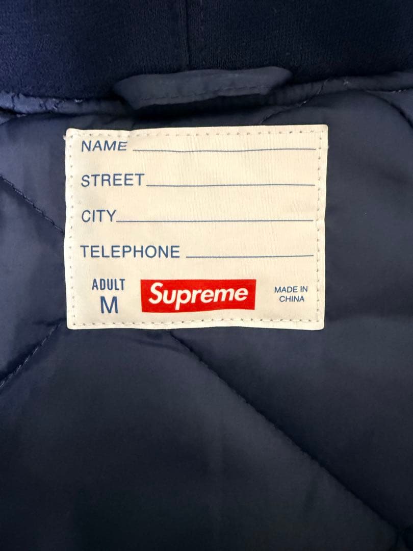 iiillivig  Supreme フード付きスタジアムジャケット　M