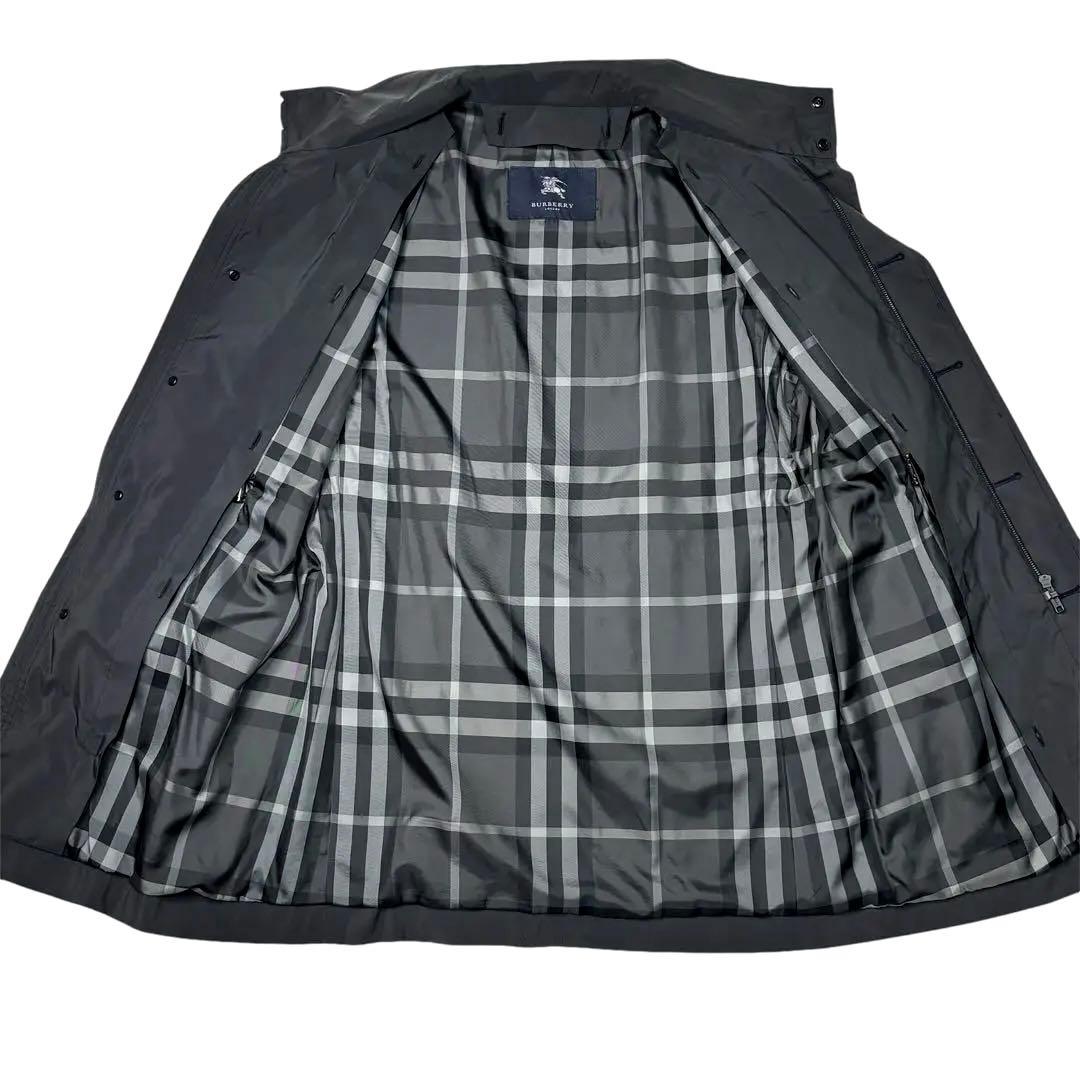 バーバリーロンドン モッズコート 3way フード ライナー　グレー　M