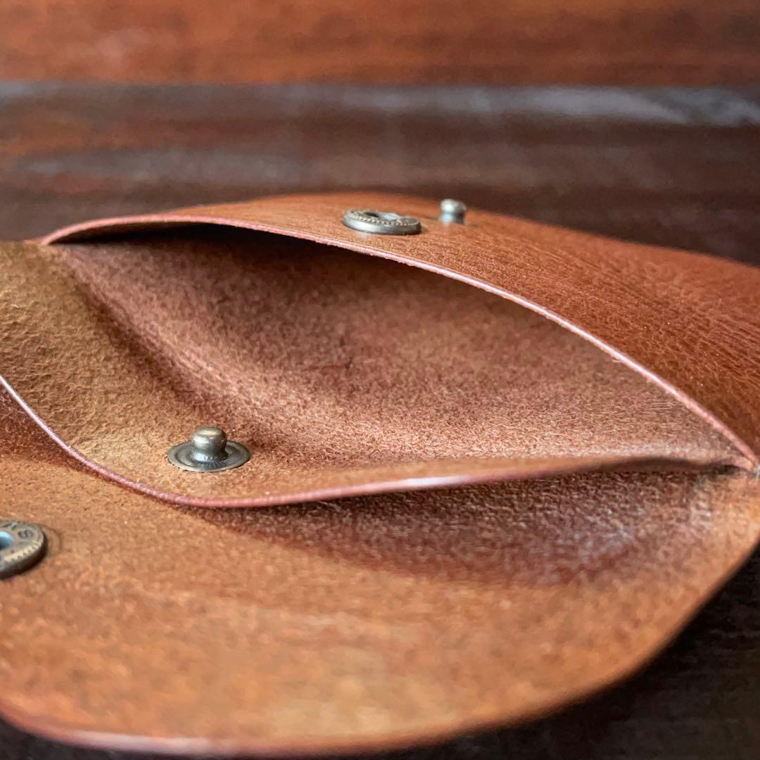 【U】フラップ付きポーチ＆ボックスポーチ（チョコ）2点セット