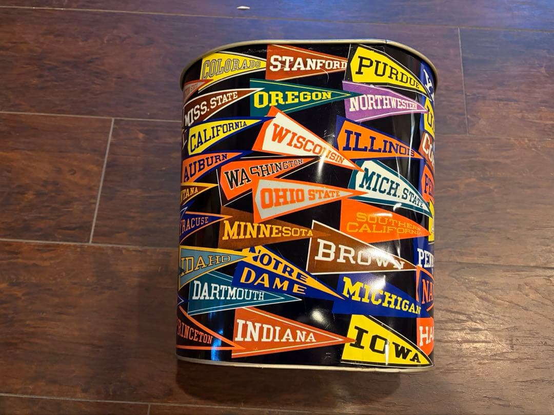 値下不可　希少　ビンテージ　カレッジ　ペナント　ダスト　ボックス　1960年代