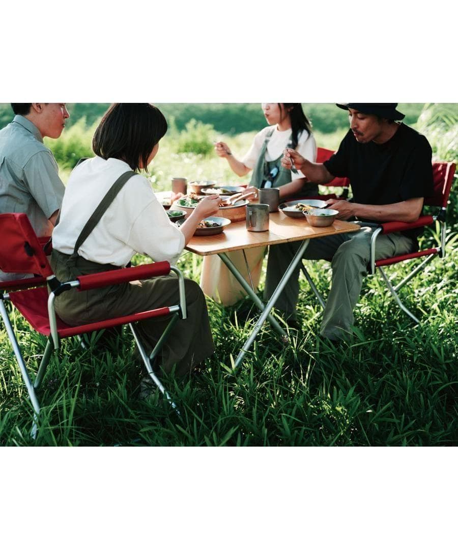 （美品）ワンアクションテーブルロング竹