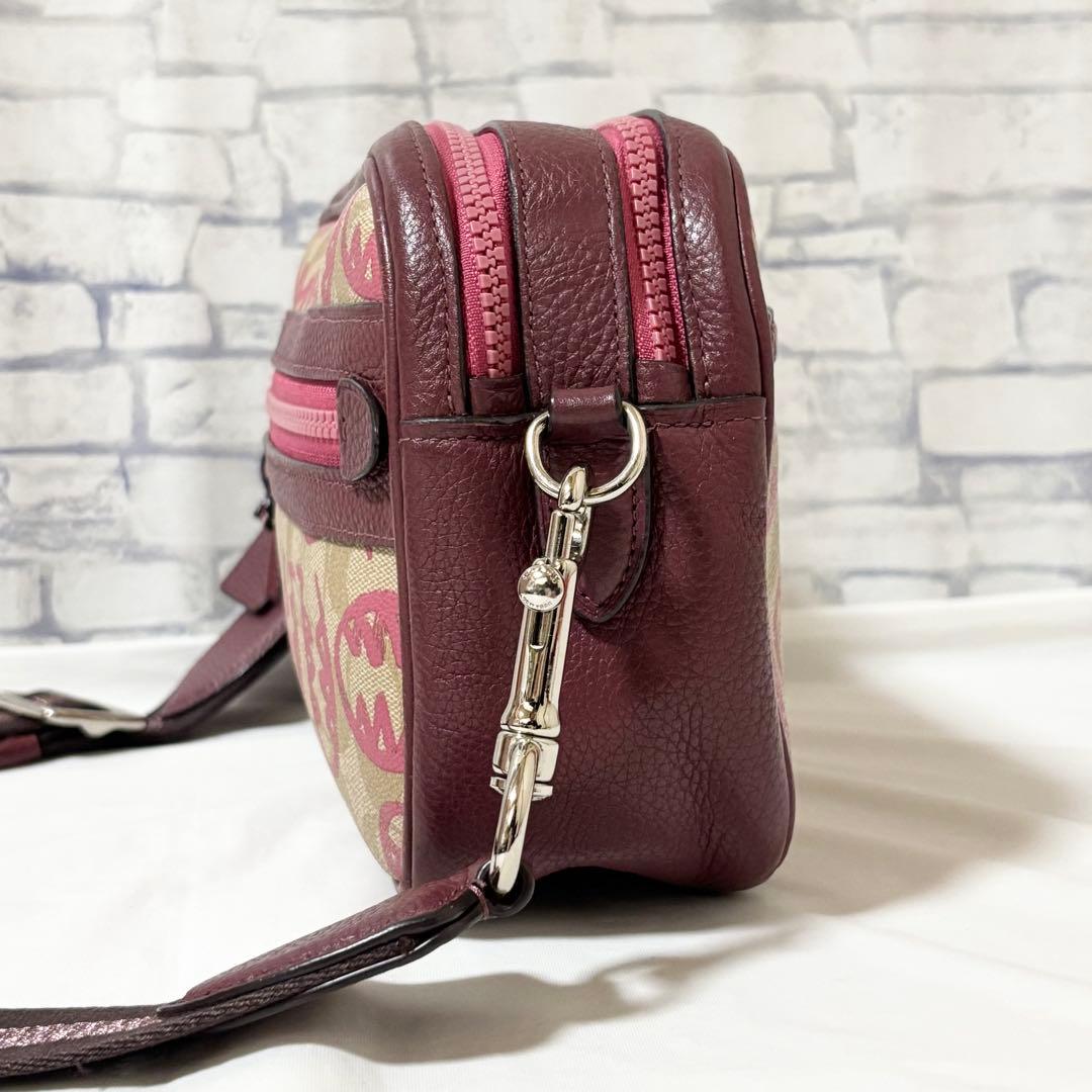 専用❗️COACH・レザー ショルダーバッグ斜め掛け Guang Yuコラボ限定品