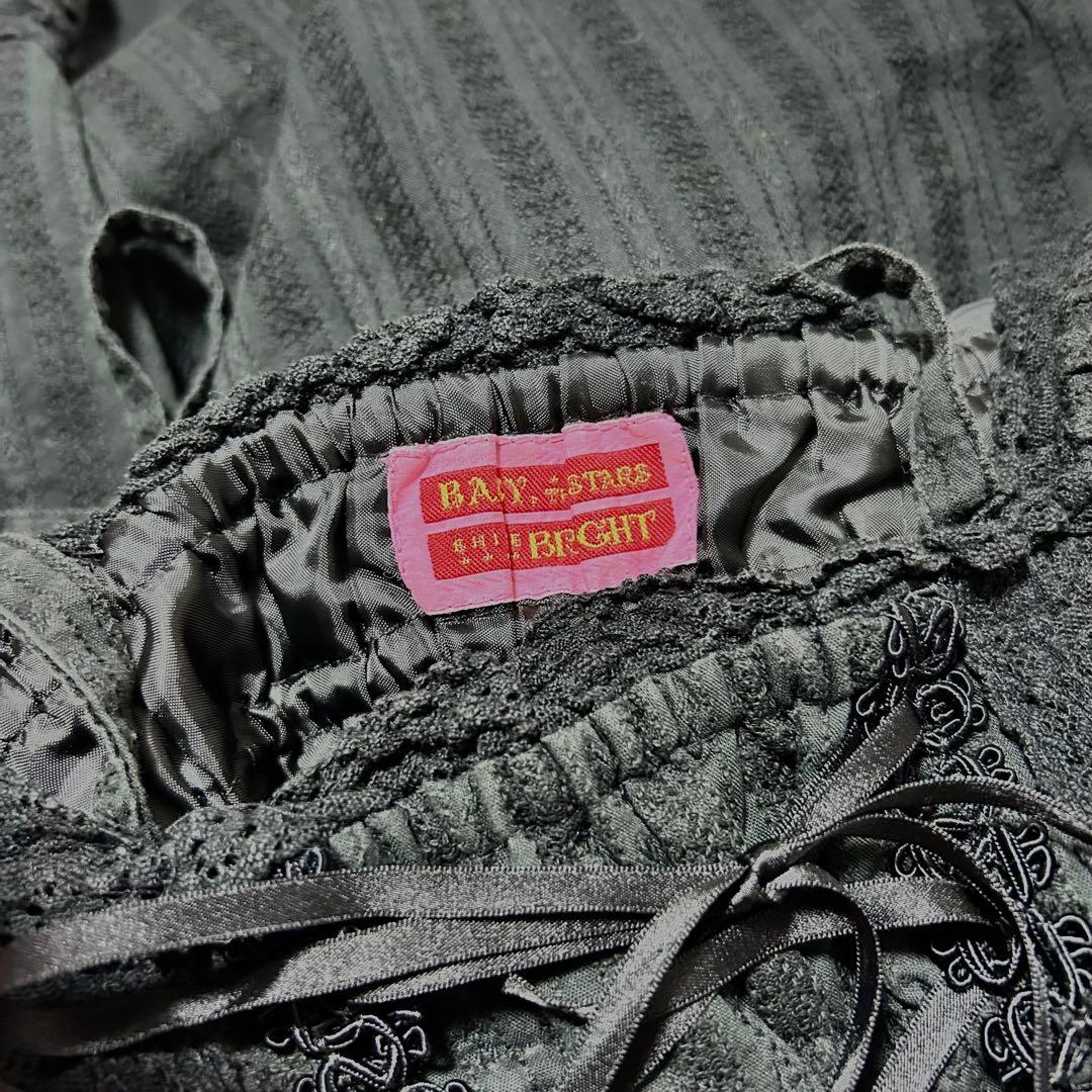 BABY THE STARS 黒 からみベビードールジャンパースカート