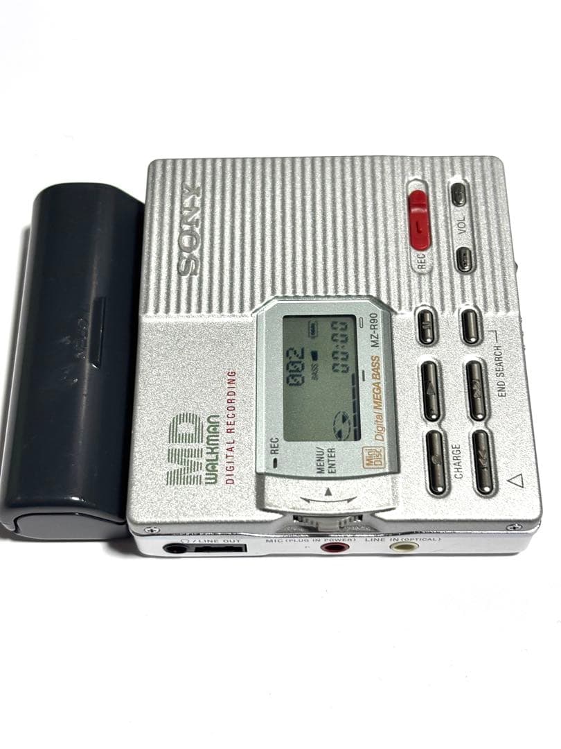 3点セットSONY MDレコーダー MZ-R90 動作品 乾電池ケース付き