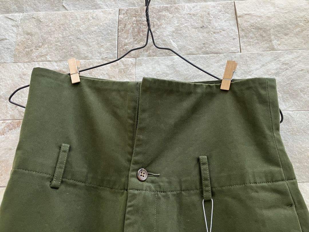 スピック&スパンHiguchi*S2WAYハイウエストパンツ　カーキ　36