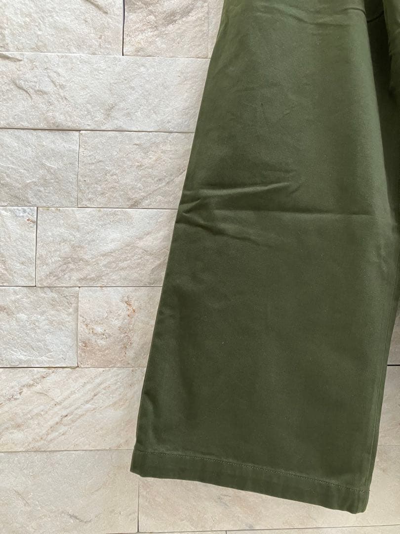 スピック&スパンHiguchi*S2WAYハイウエストパンツ　カーキ　36