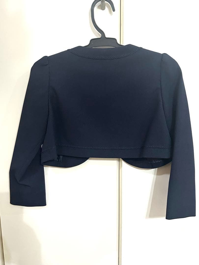 CHOPIN ジャケット付きワンピース ネイビー、白/ラベンダー　120