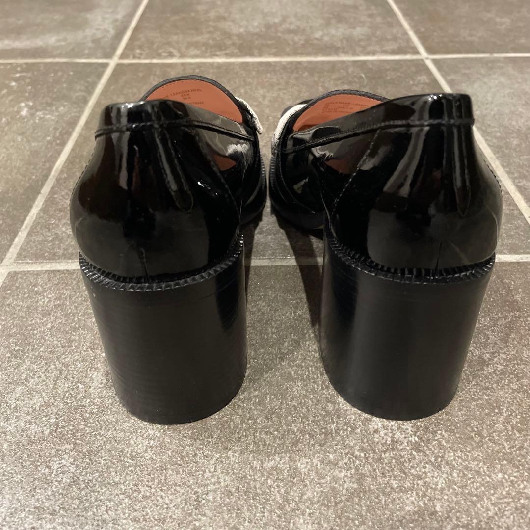 未使用 kate spade ヒールローファー リボン ブラック 23cm