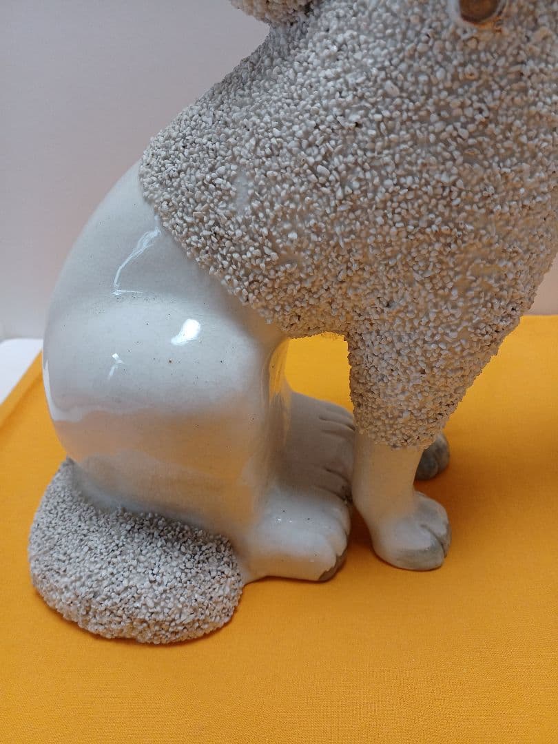 英国　スタッフォードシヤードッグ　2体　プードル大　24センチ