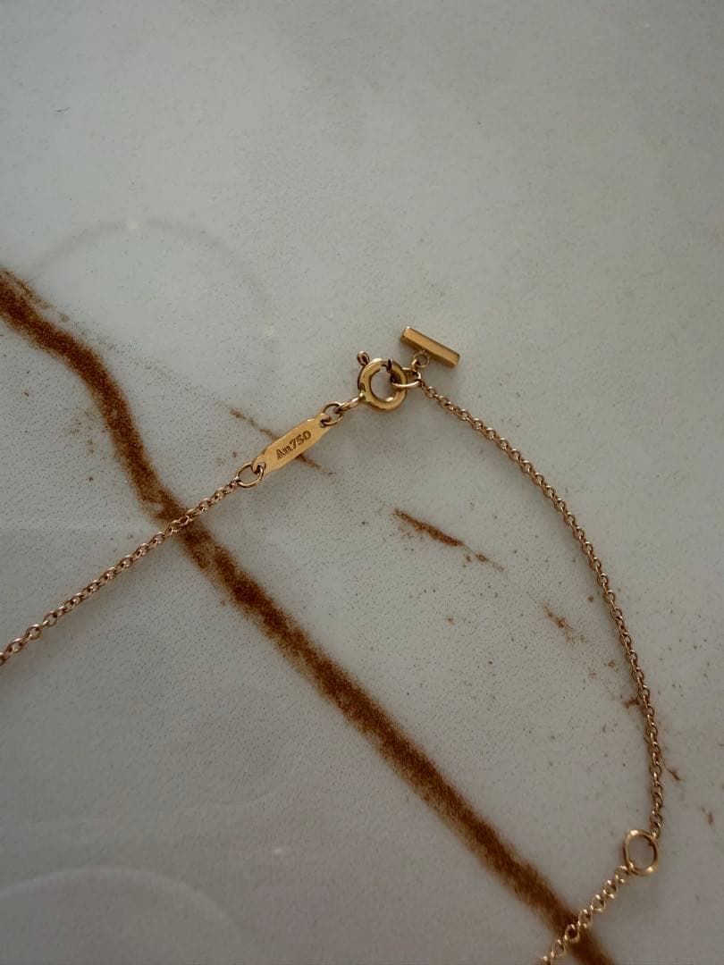 Tiffany T スマイルペンダント スモール　イエローゴールド