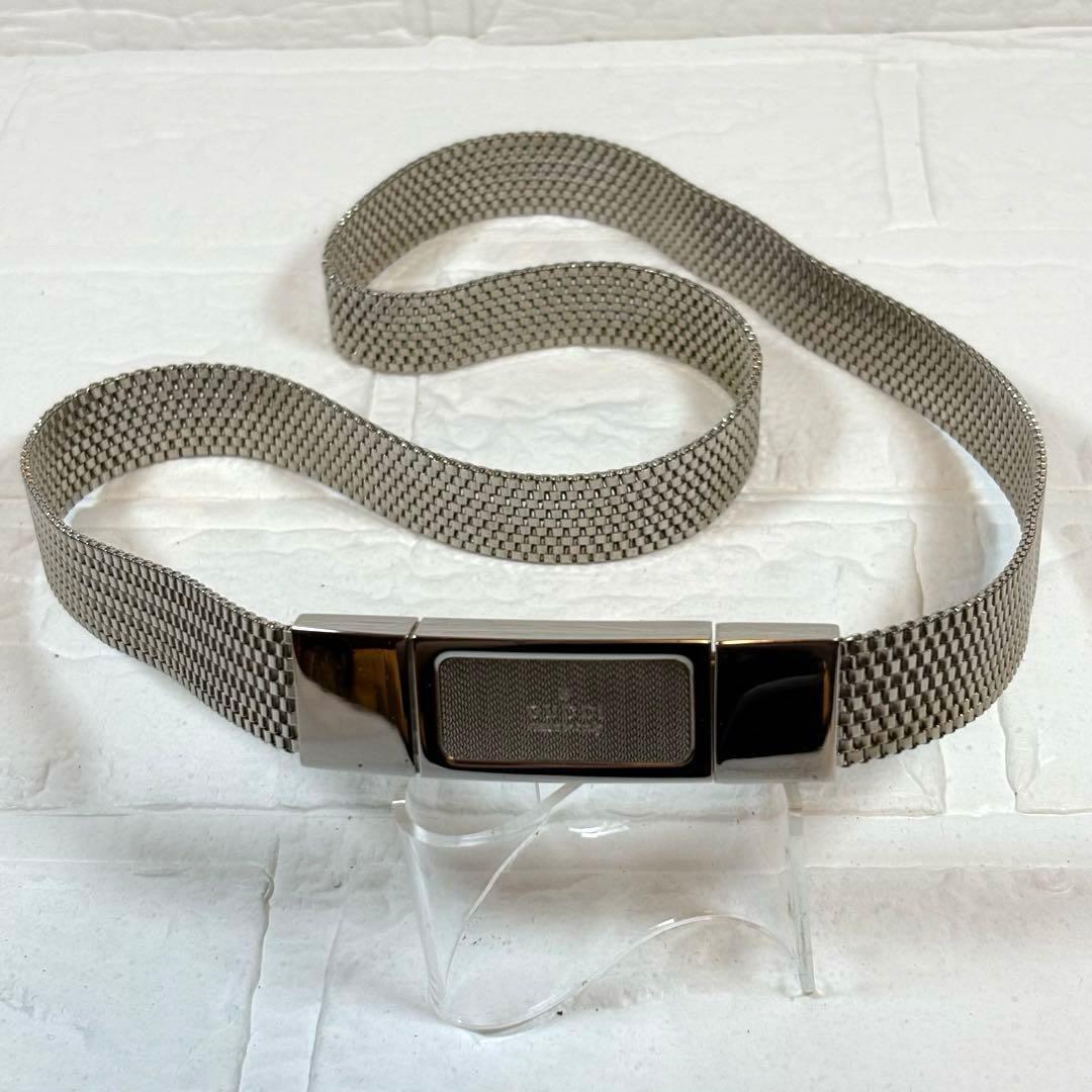 GUCCI グッチ メッシュベルト シルバー ヴィンテージ