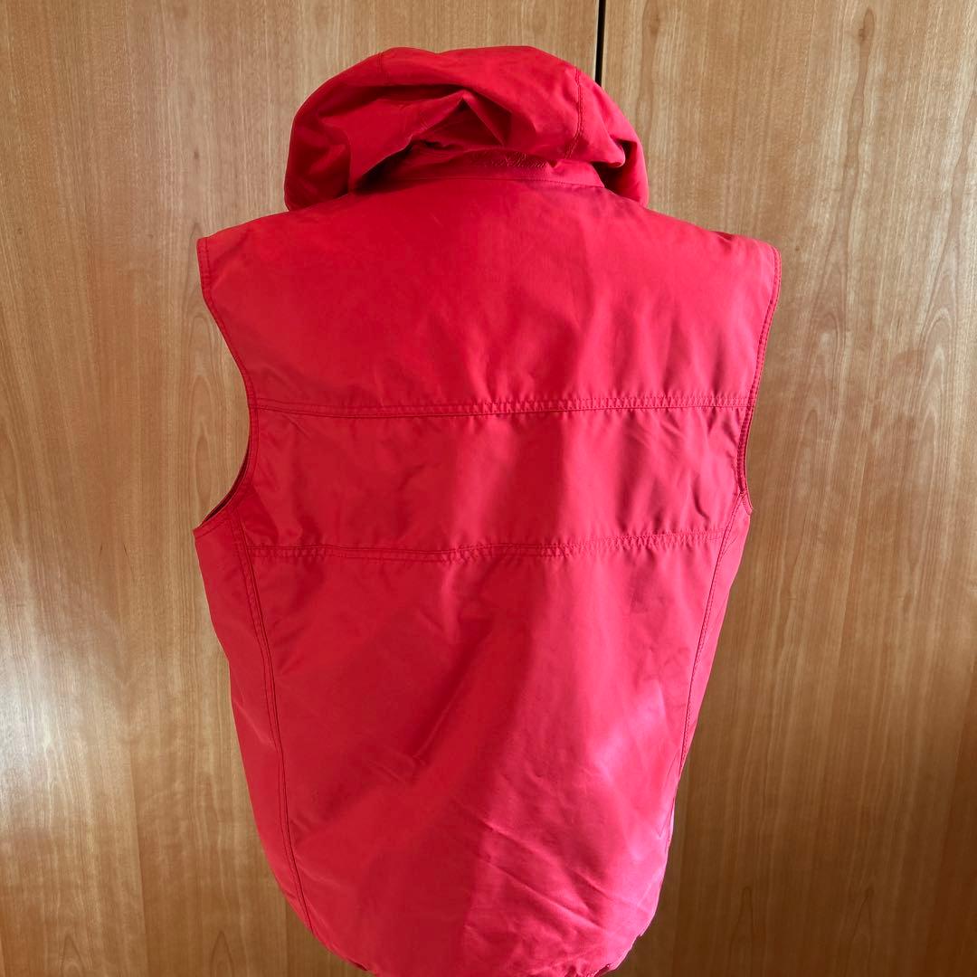 Men’s Loro Piana◆フード付きレッドベスト　RAIN &WIND