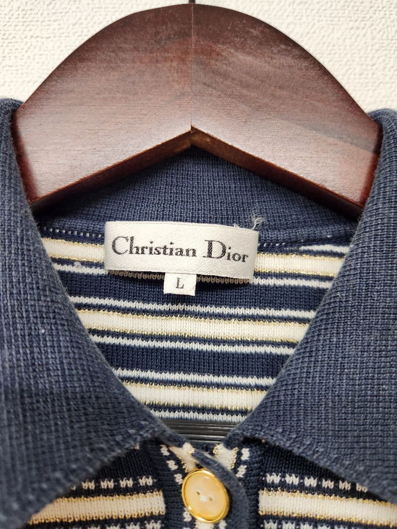 64015　Dior　ニットポロシャツ