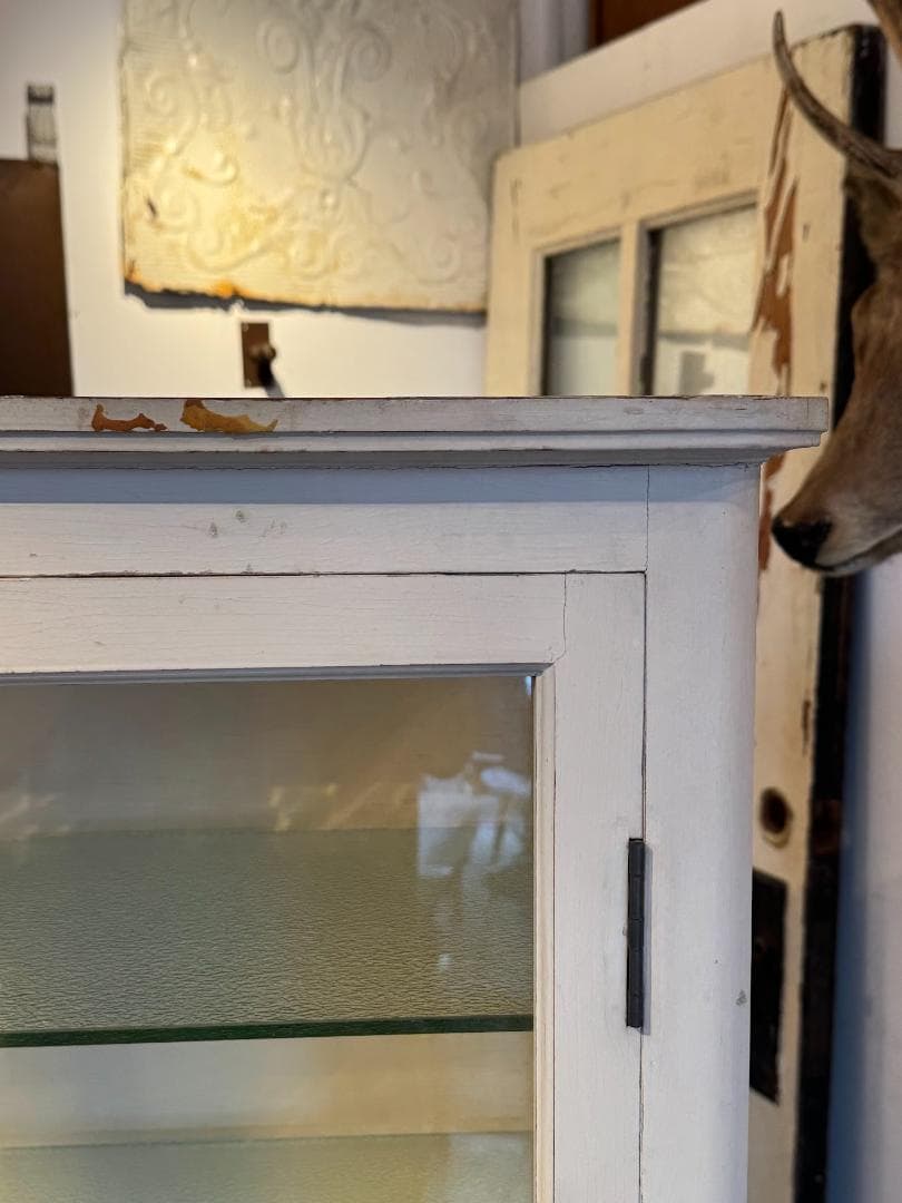 ケビント ドクターキャビネット ガラスショーケース アンティーク 医療棚 レトロ