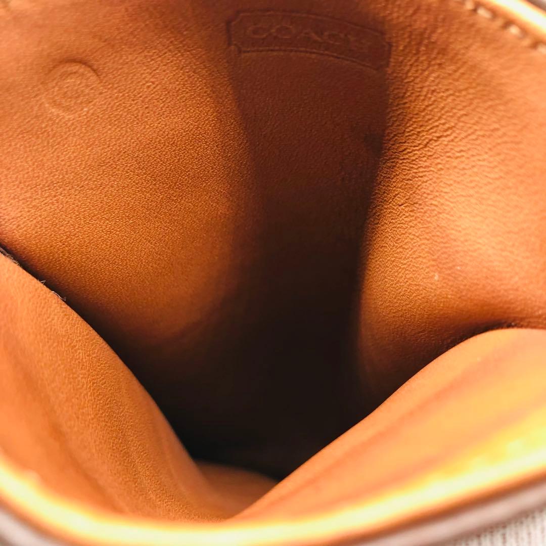 オールドコーチ　希少レア　 メガネケース メガネ入れ　ダークブラウン　美品