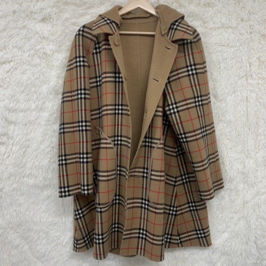 希少　Burberryカシミヤブレンドウールコート　ブラウンサイズ7 XL相当