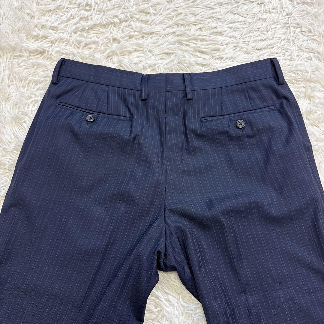 【極美品】Paul Smith スーツ ロロピアーナ ストライプ ドット XL