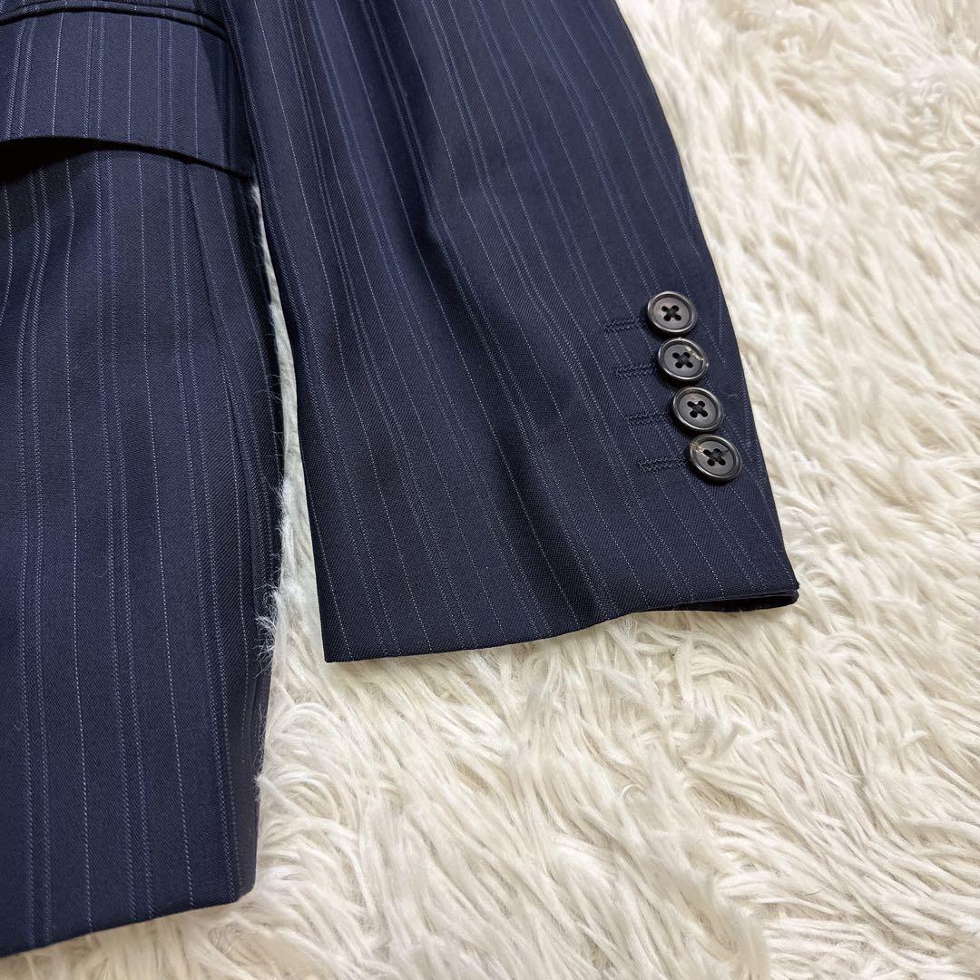 【極美品】Paul Smith スーツ ロロピアーナ ストライプ ドット XL