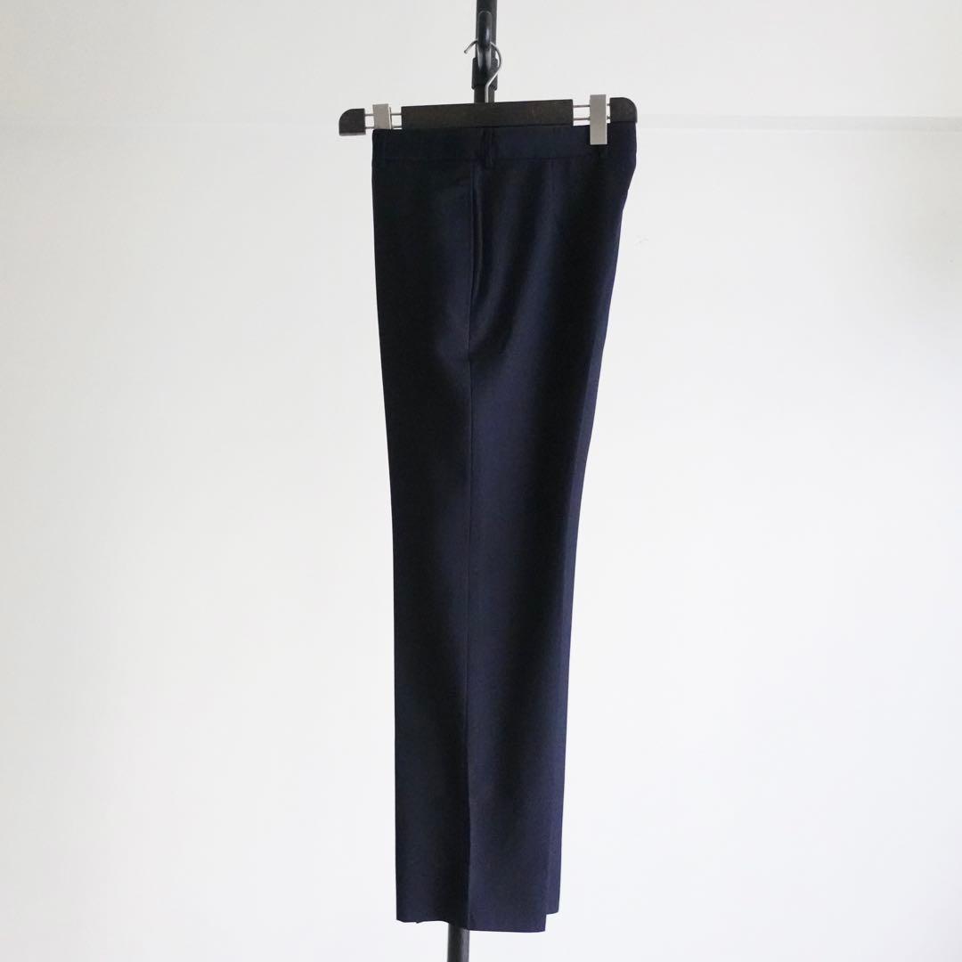 【極美品】Alexander McQUEEN ウールモヘアセミワイドトラウザーズ