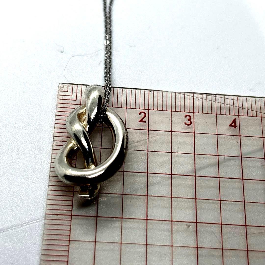 ごろみティファニー ラブノット フック&アイ ネックレス シルバー 925