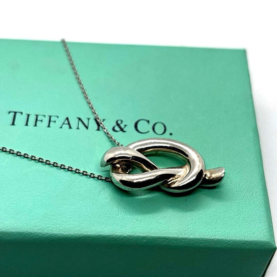ごろみティファニー ラブノット フック&アイ ネックレス シルバー 925