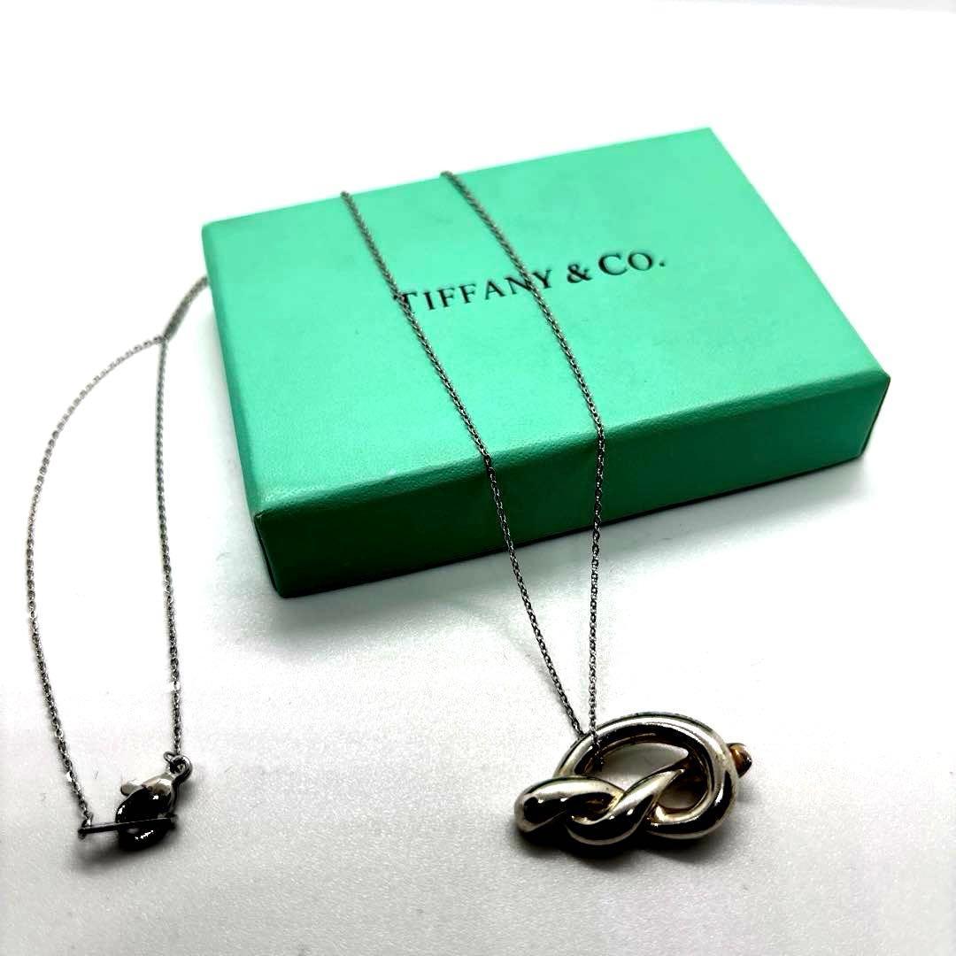 ごろみティファニー ラブノット フック&アイ ネックレス シルバー 925