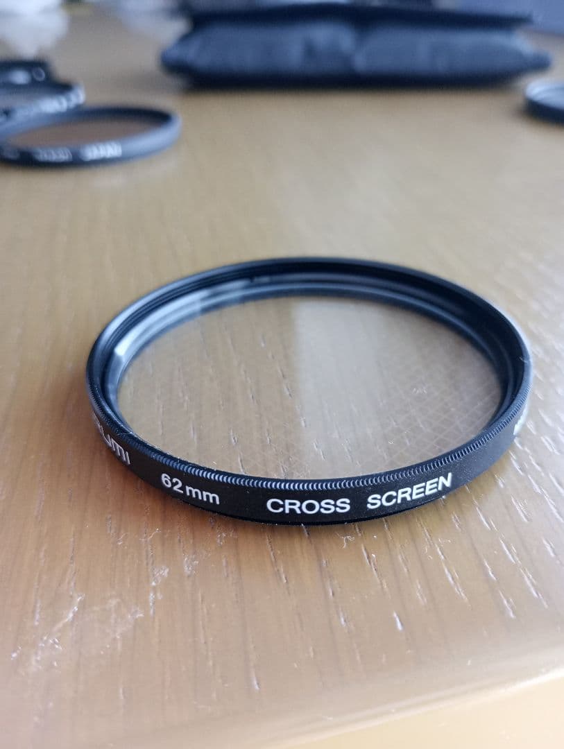 フィルター　62ミリ5枚セット、専用ケース付き