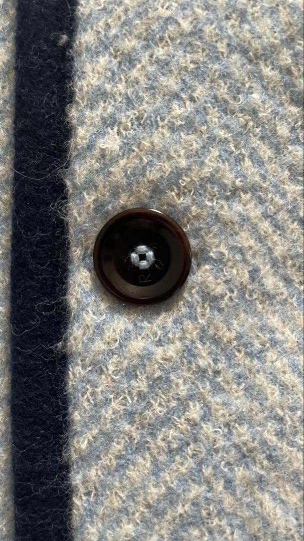 あ*れ様 【美品】45R ウール100%混柄ニットジャケット ヘリンボーン×千鳥