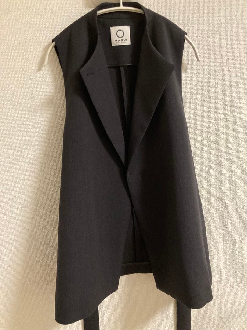 marw united arrows ウエストベルトジレ　ダークグレー