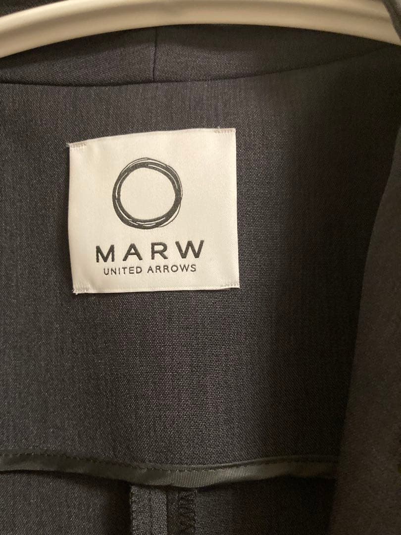 marw united arrows ウエストベルトジレ　ダークグレー