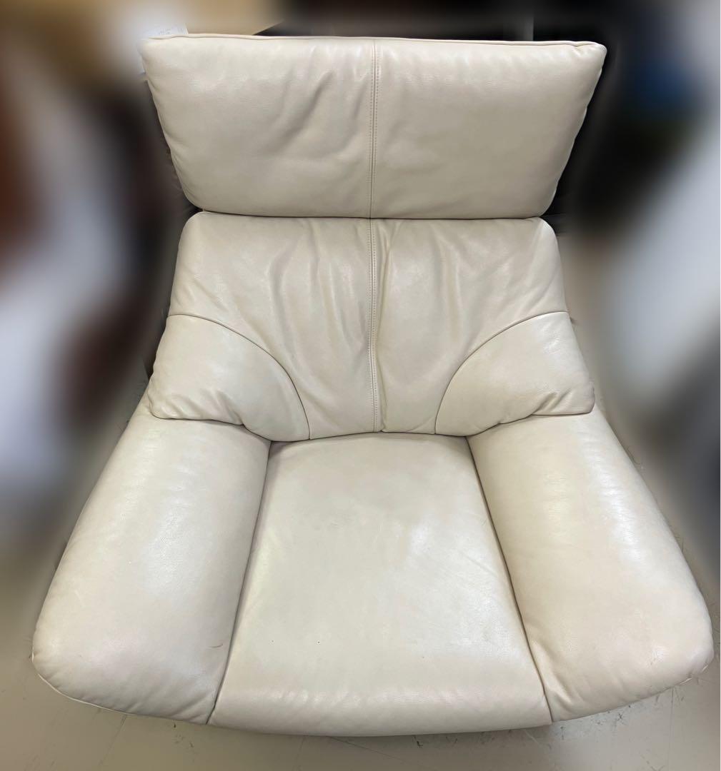 karimoku カリモク ZT71モデル レザー 1人掛けソファ 1P 肘掛け