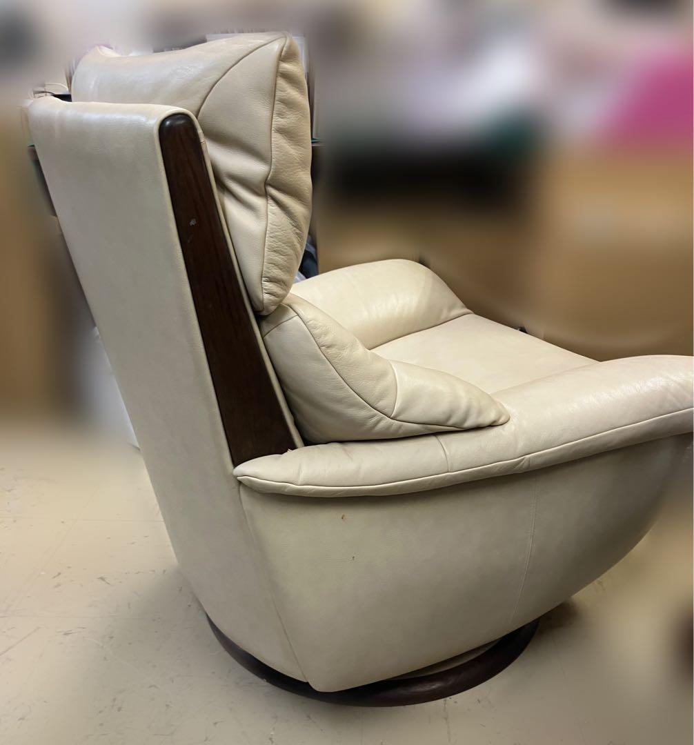 karimoku カリモク ZT71モデル レザー 1人掛けソファ 1P 肘掛け