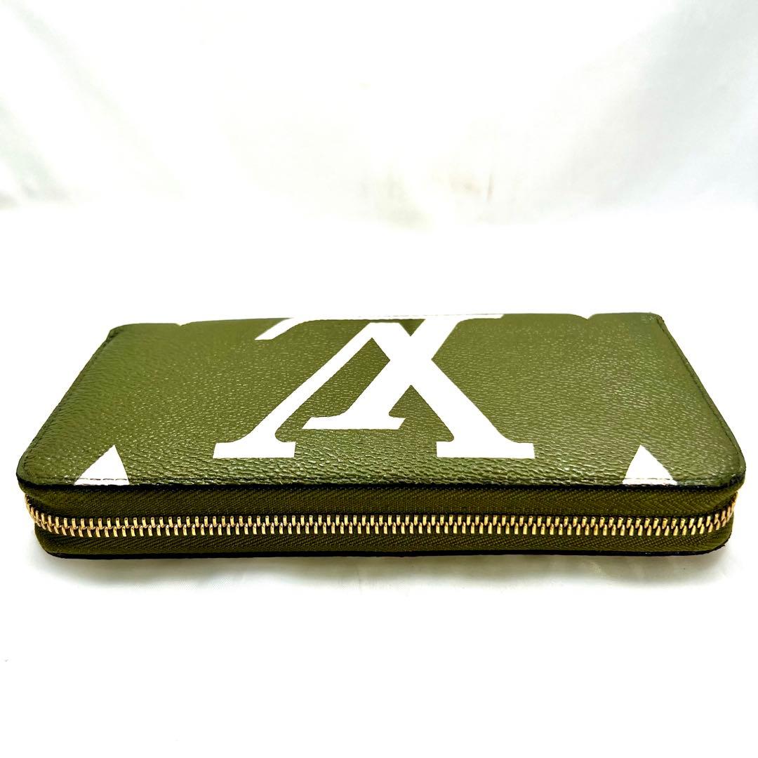 INO ルイヴィトン モノグラムジャイアント ジッピーウォレット カーキ