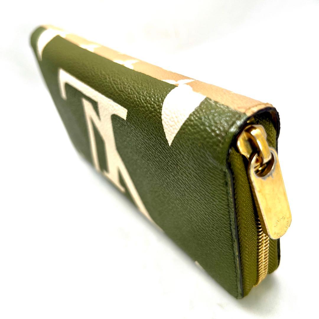 INO ルイヴィトン モノグラムジャイアント ジッピーウォレット カーキ