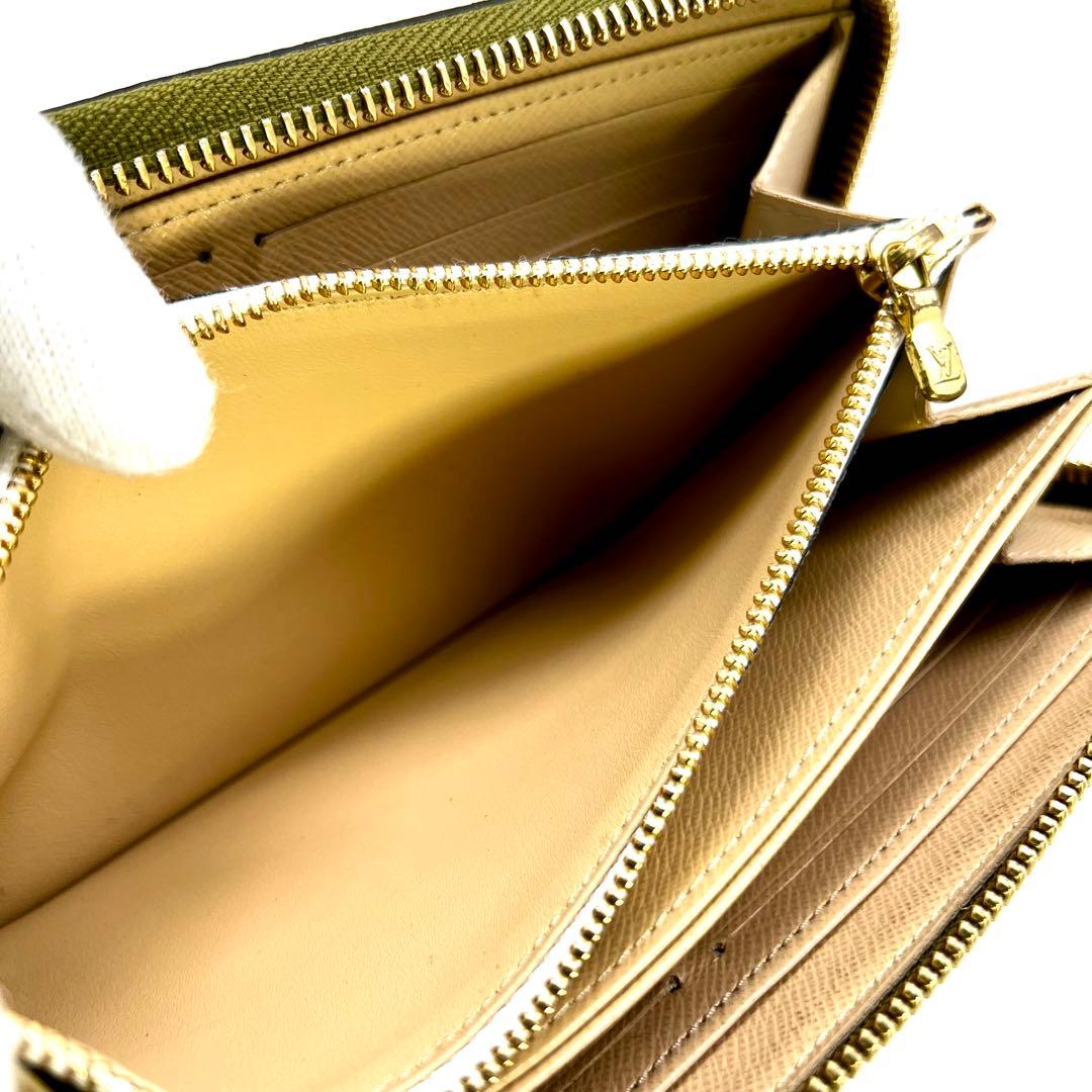 INO ルイヴィトン モノグラムジャイアント ジッピーウォレット カーキ