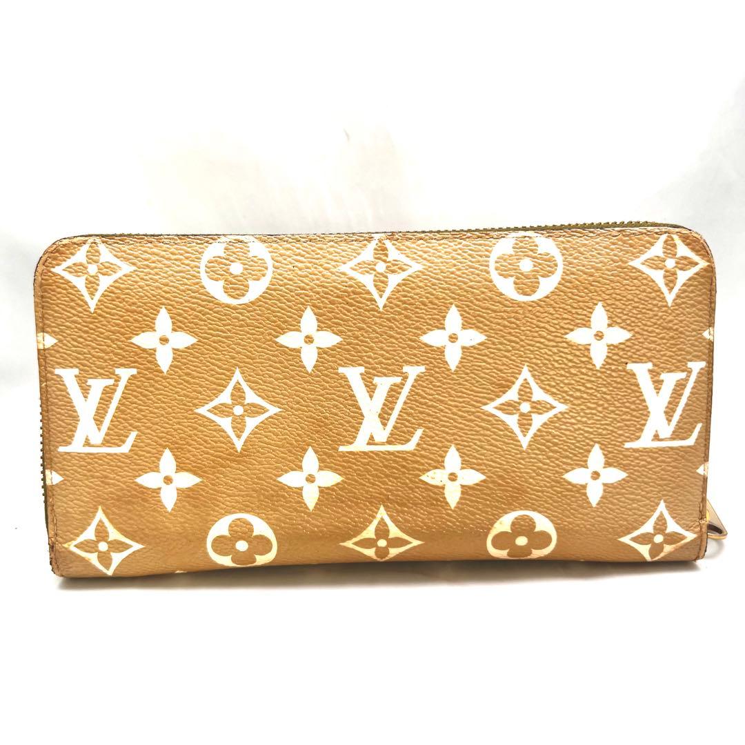 INO ルイヴィトン モノグラムジャイアント ジッピーウォレット カーキ