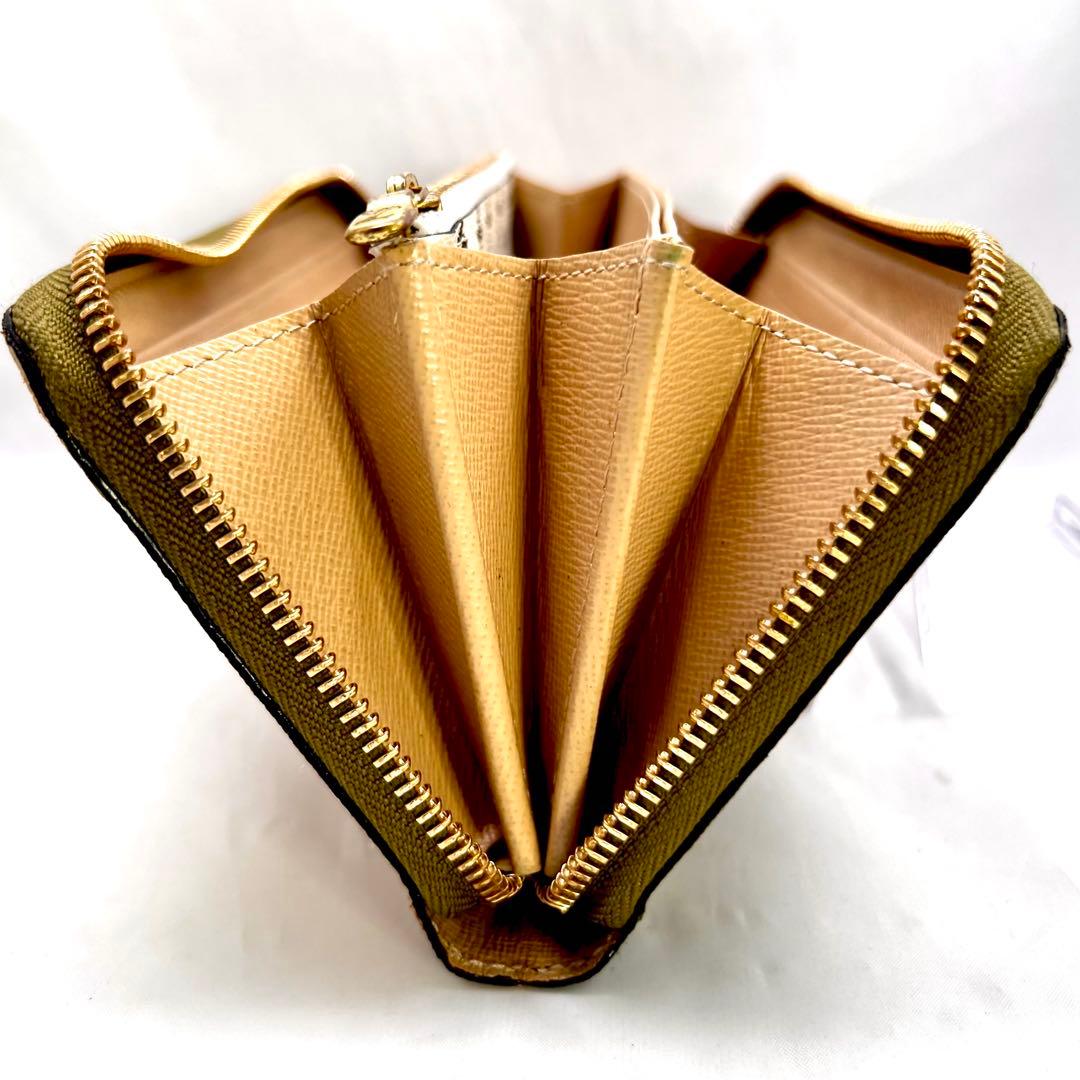 INO ルイヴィトン モノグラムジャイアント ジッピーウォレット カーキ